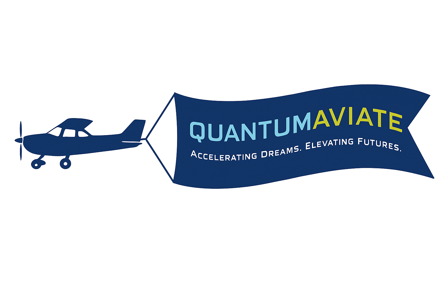 Quantumaviate banner logo